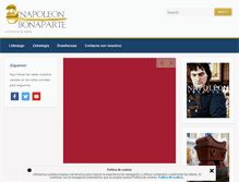 Tablet Screenshot of napoleonbonaparte.es